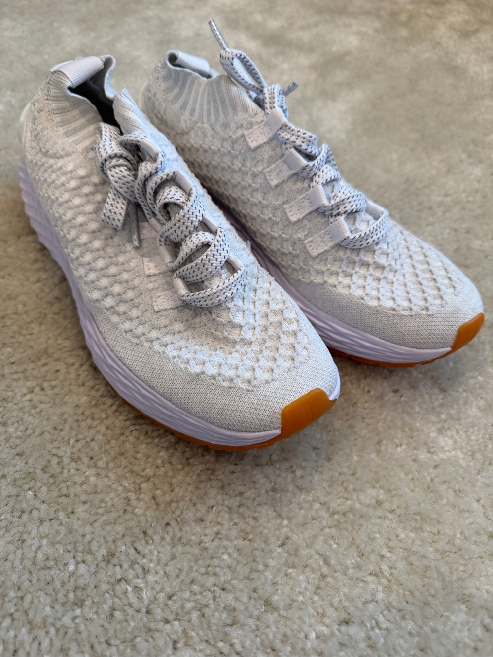 NOBULL All Day Knit Women’s Sneaker Heather White size 7.5